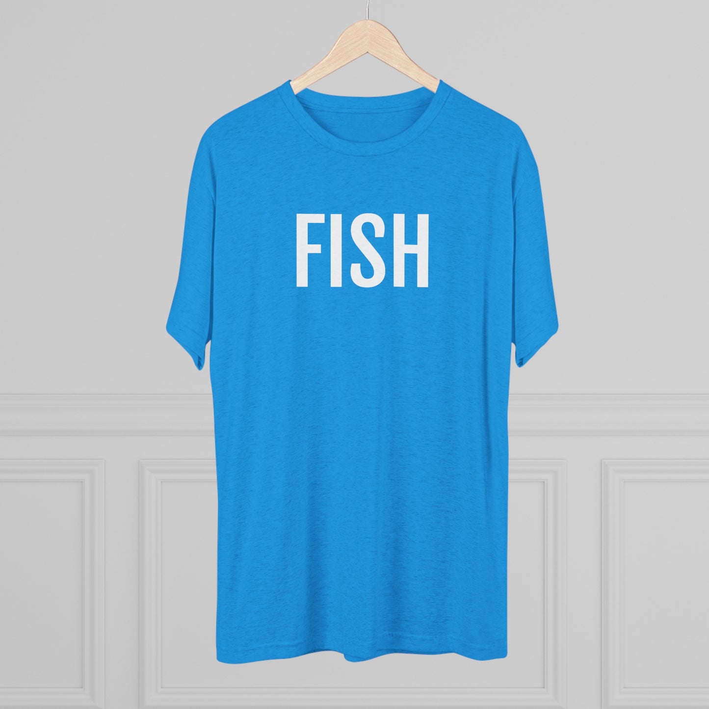 Unisex Tri-Blend Crew Tee - Fish