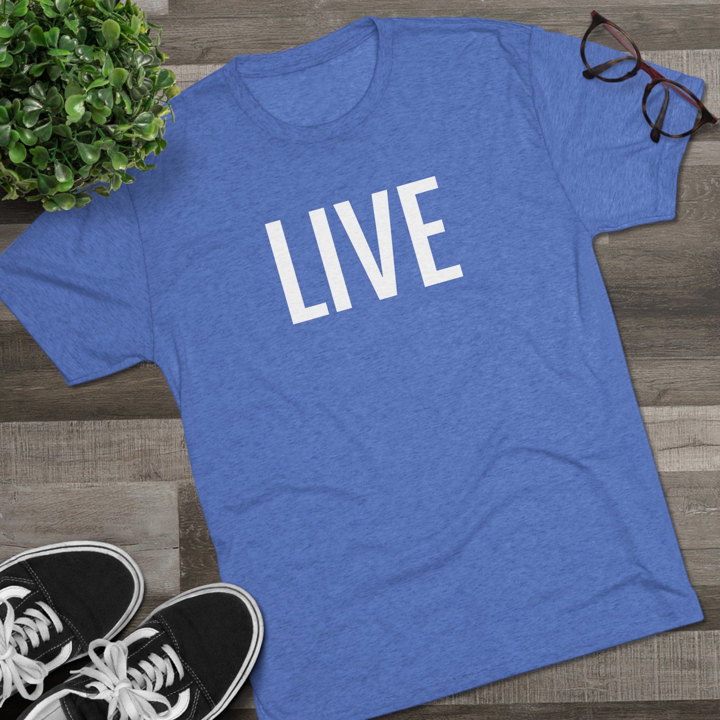 Unisex Tri-Blend Crew Tee - Live