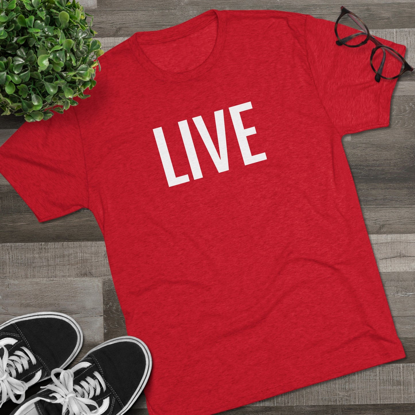 Unisex Tri-Blend Crew Tee - Live