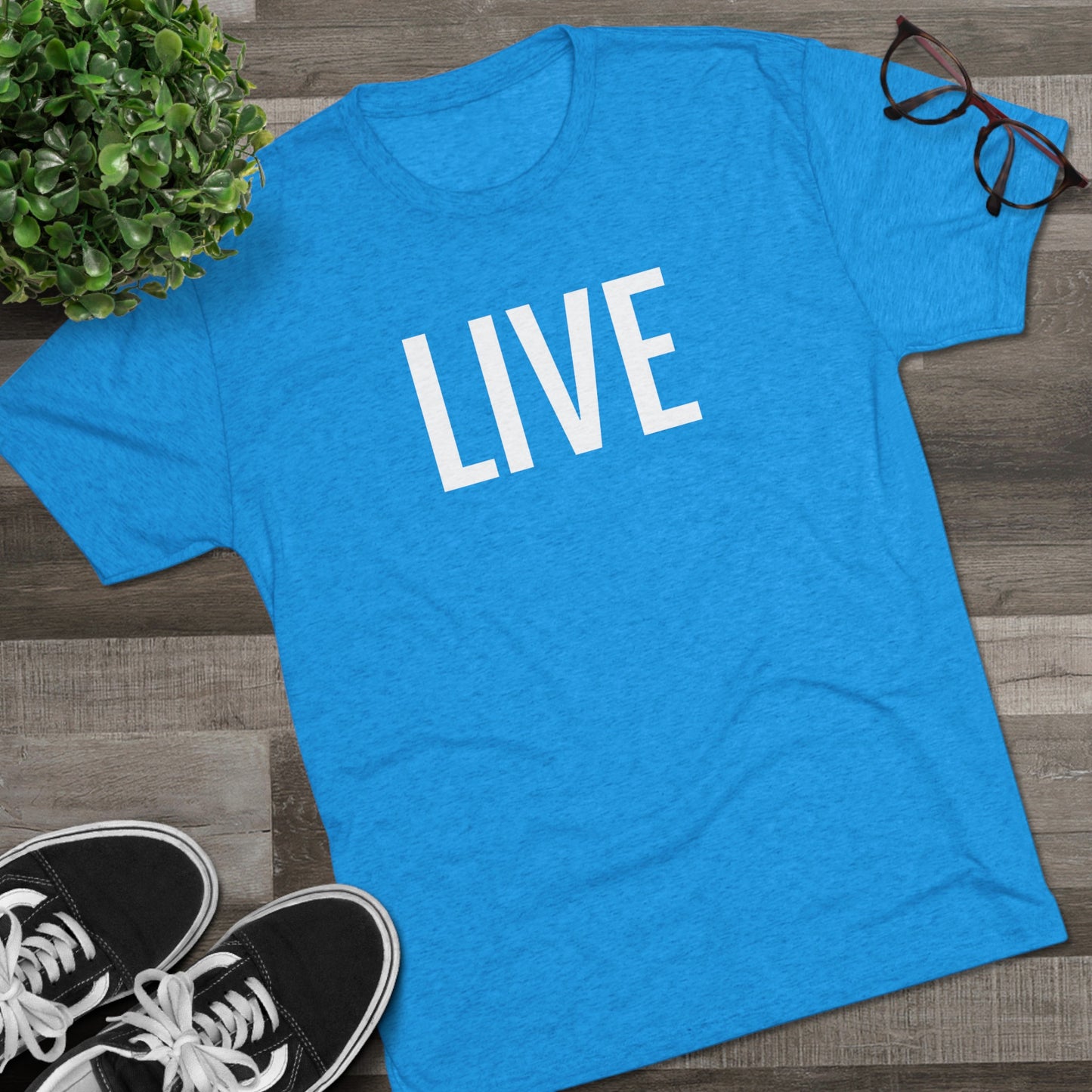 Unisex Tri-Blend Crew Tee - Live