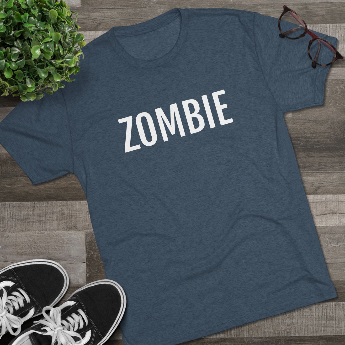 Unisex Tri-Blend Crew Tee - Zombie