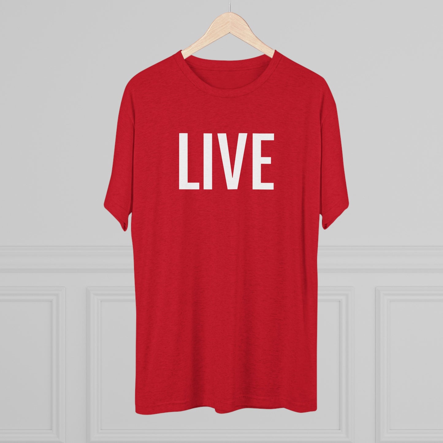 Unisex Tri-Blend Crew Tee - Live