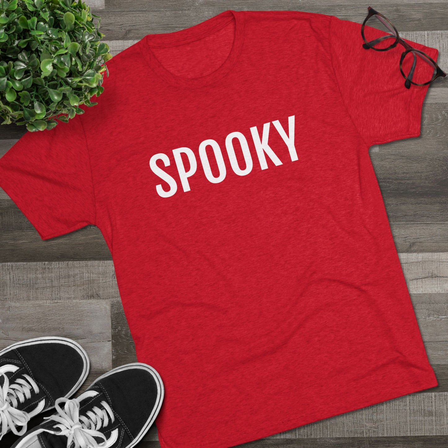 Unisex Tri-Blend Crew Tee - Spooky