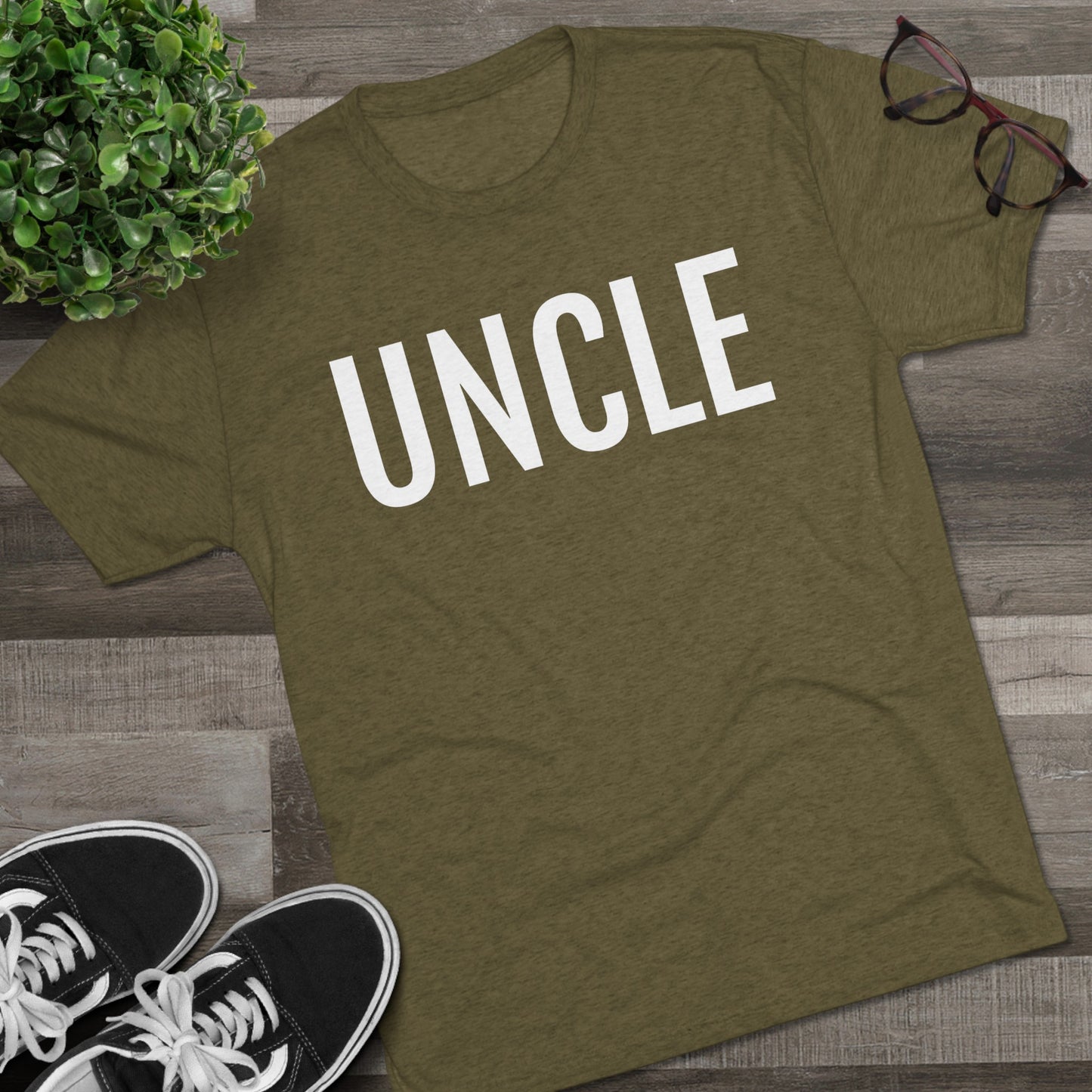 Unisex Tri-Blend Crew Tee - Uncle