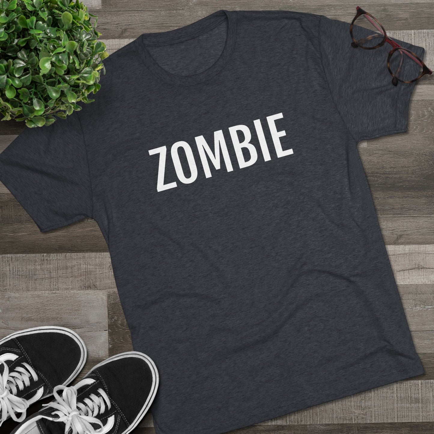 Unisex Tri-Blend Crew Tee - Zombie