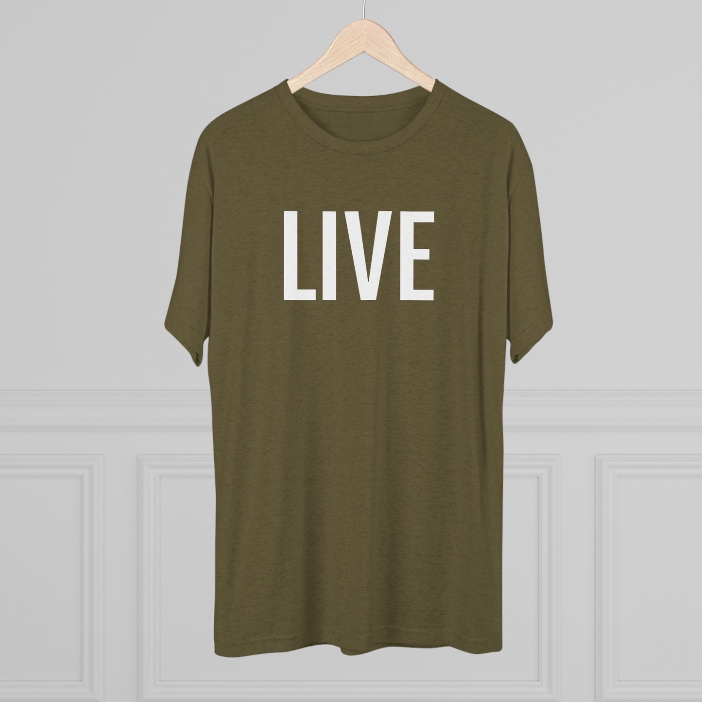 Unisex Tri-Blend Crew Tee - Live