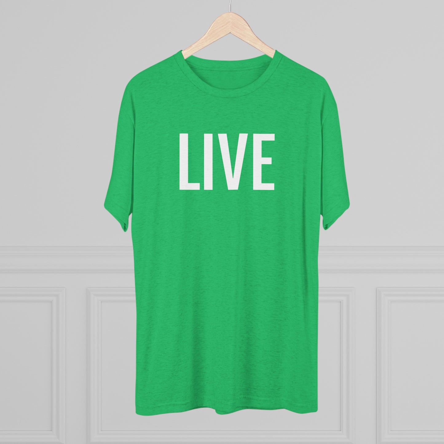 Unisex Tri-Blend Crew Tee - Live