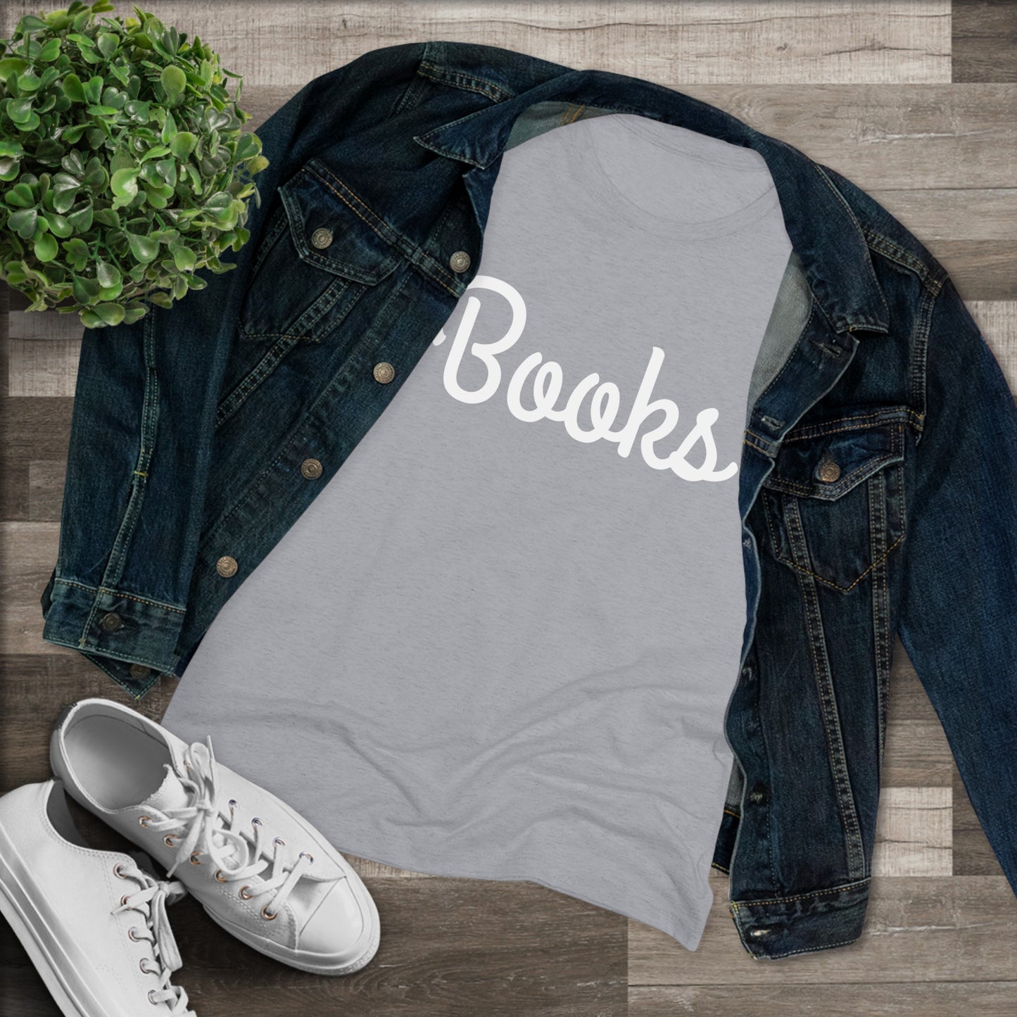 Women's Triblend Tee - Books
