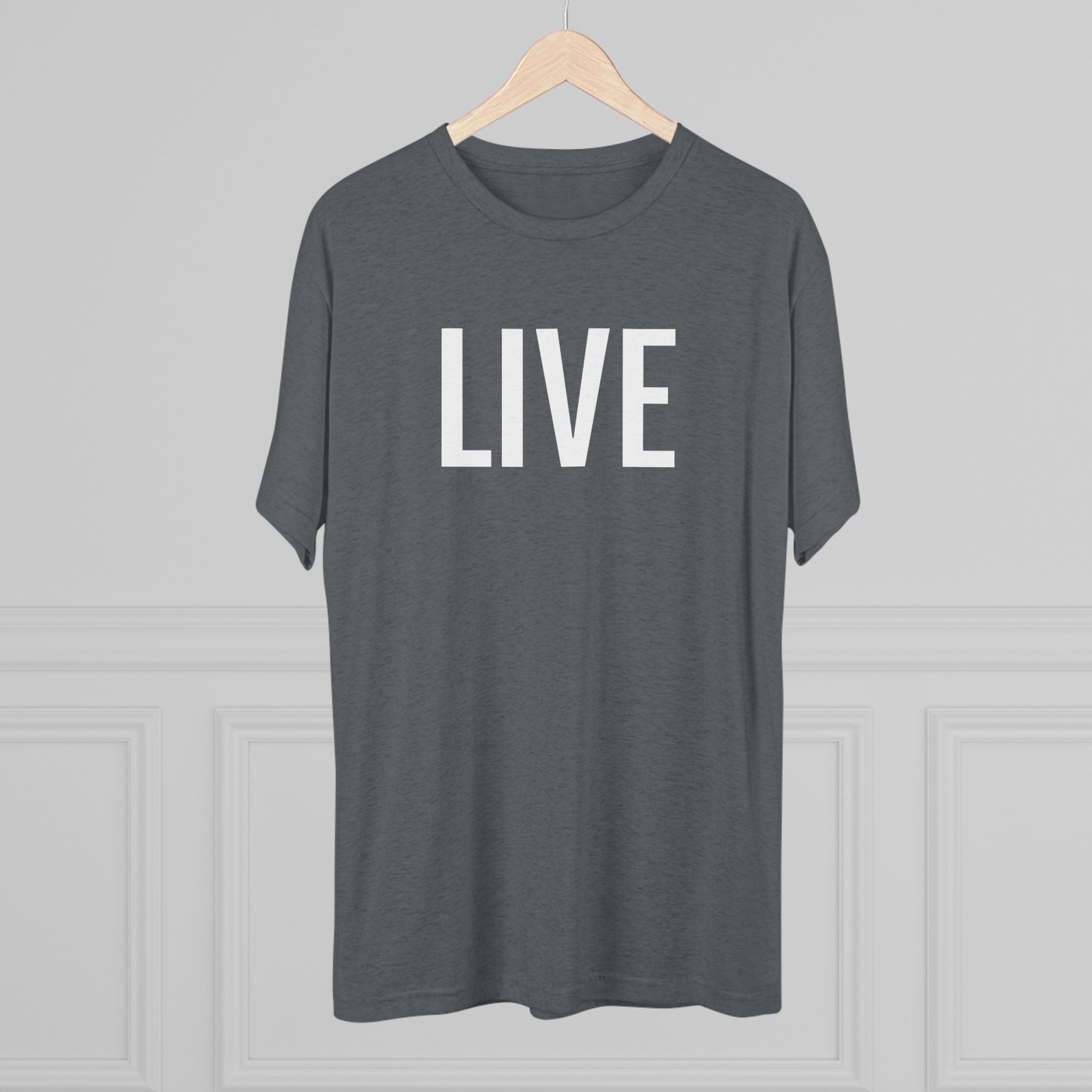 Unisex Tri-Blend Crew Tee - Live