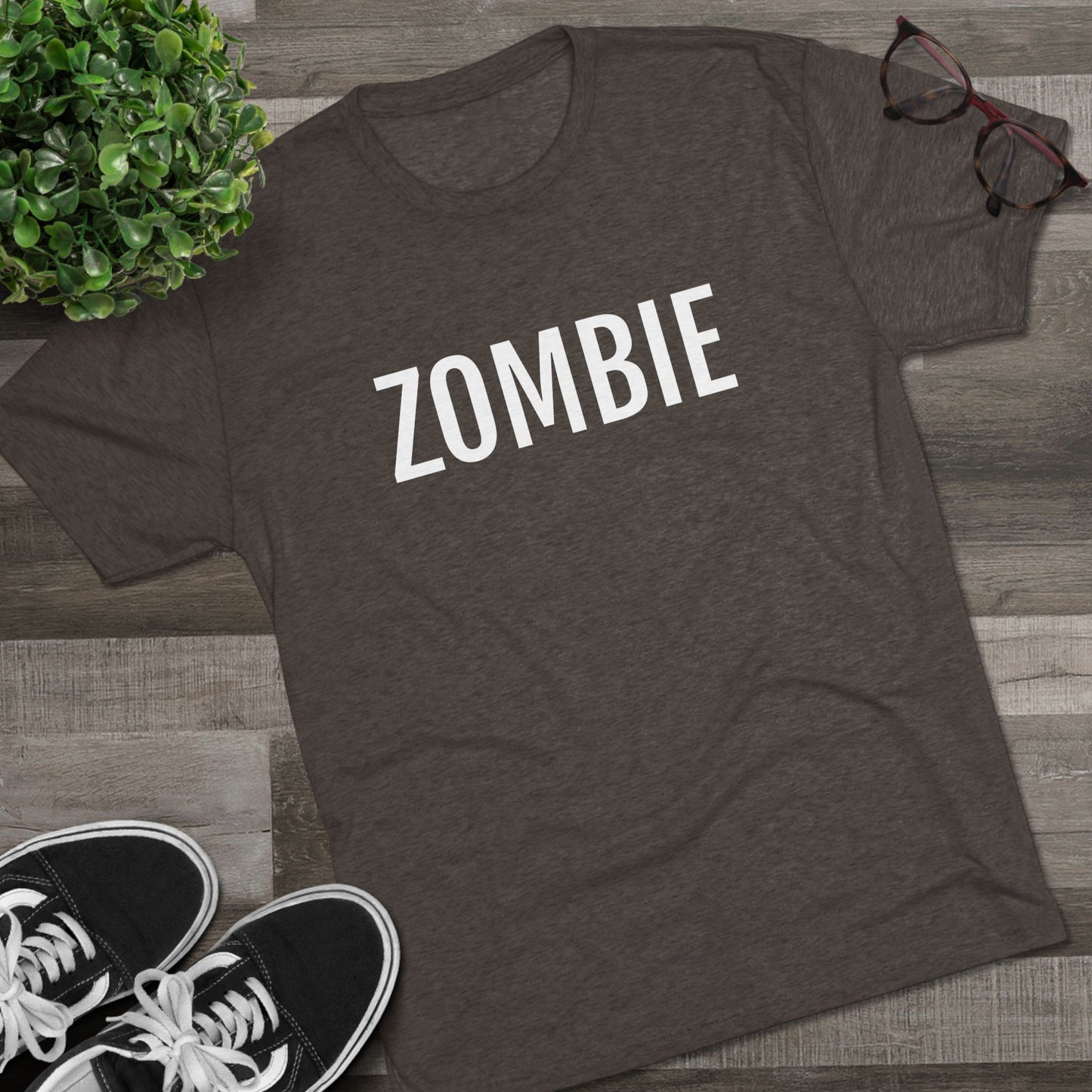 Unisex Tri-Blend Crew Tee - Zombie