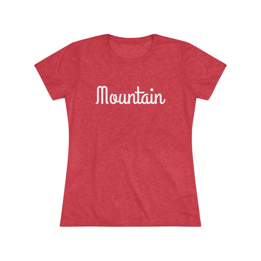 Women's Triblend Tee - Mountain