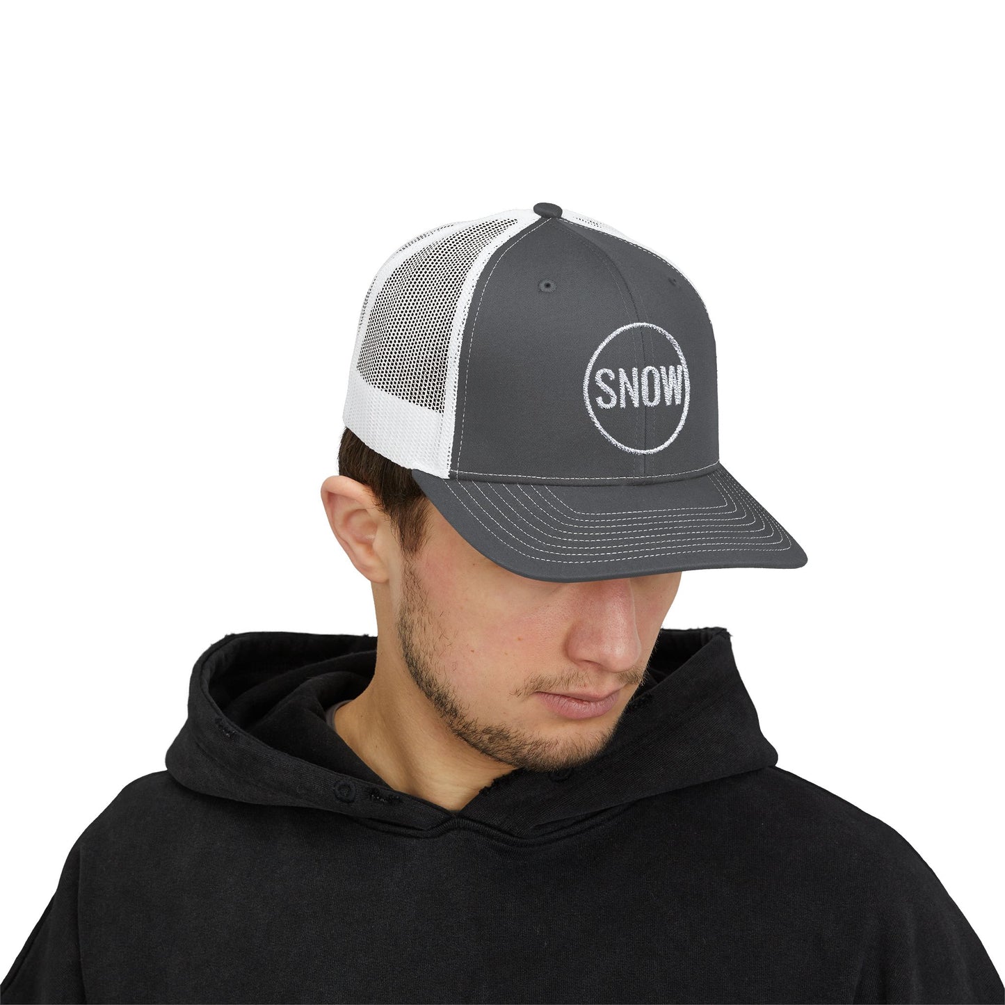 Snapback Trucker Cap - Snow