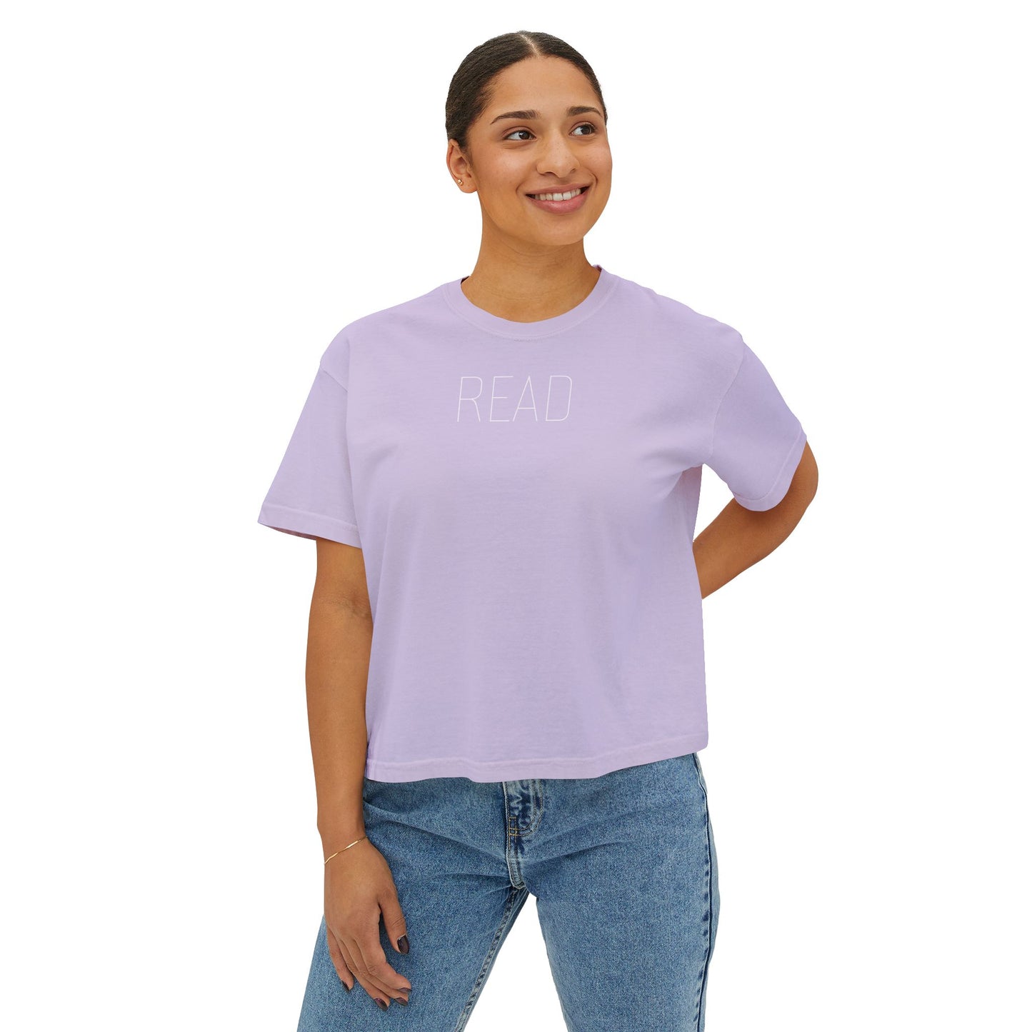 Women's Boxy Tee - Read