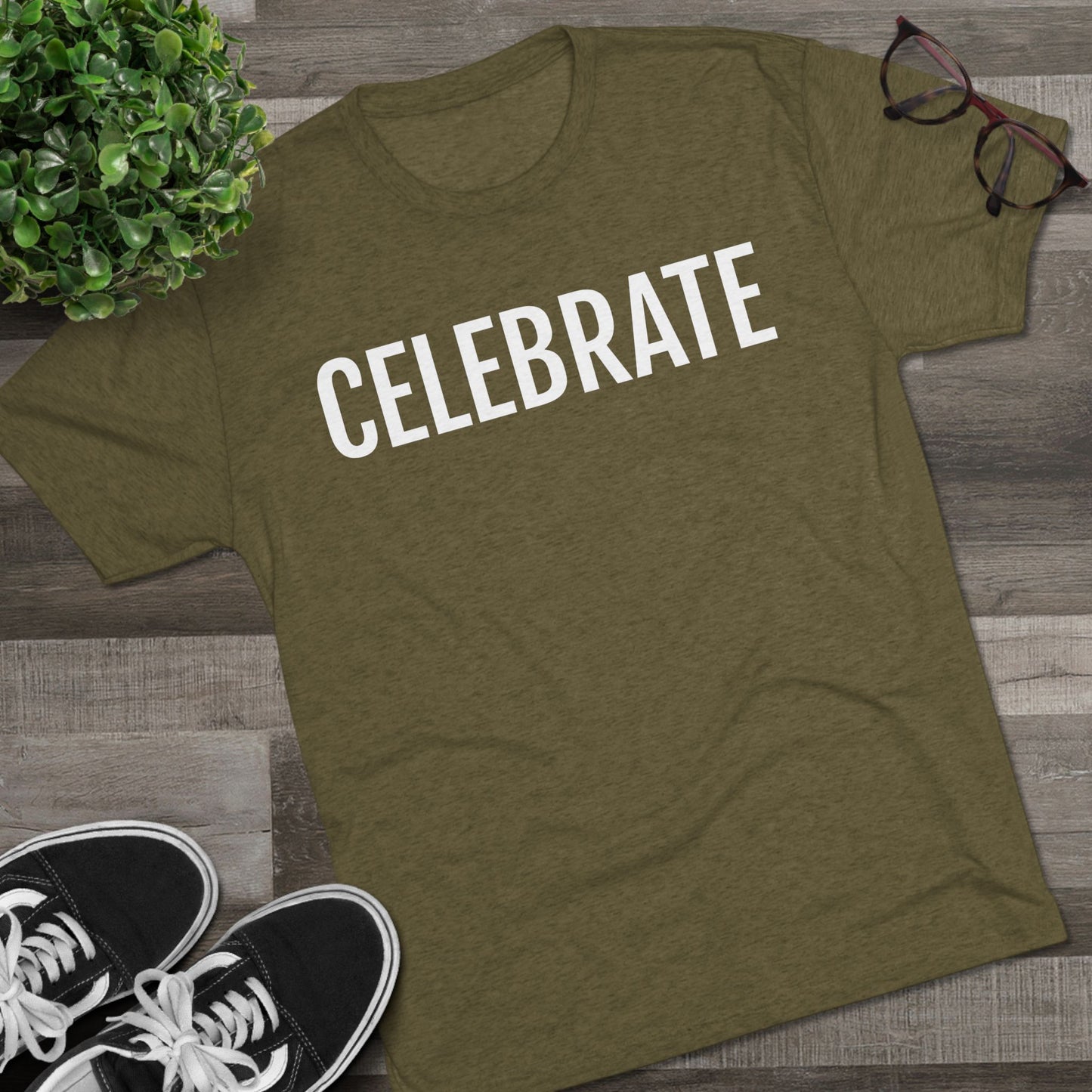 Unisex Tri-Blend Crew Tee - Celebrate