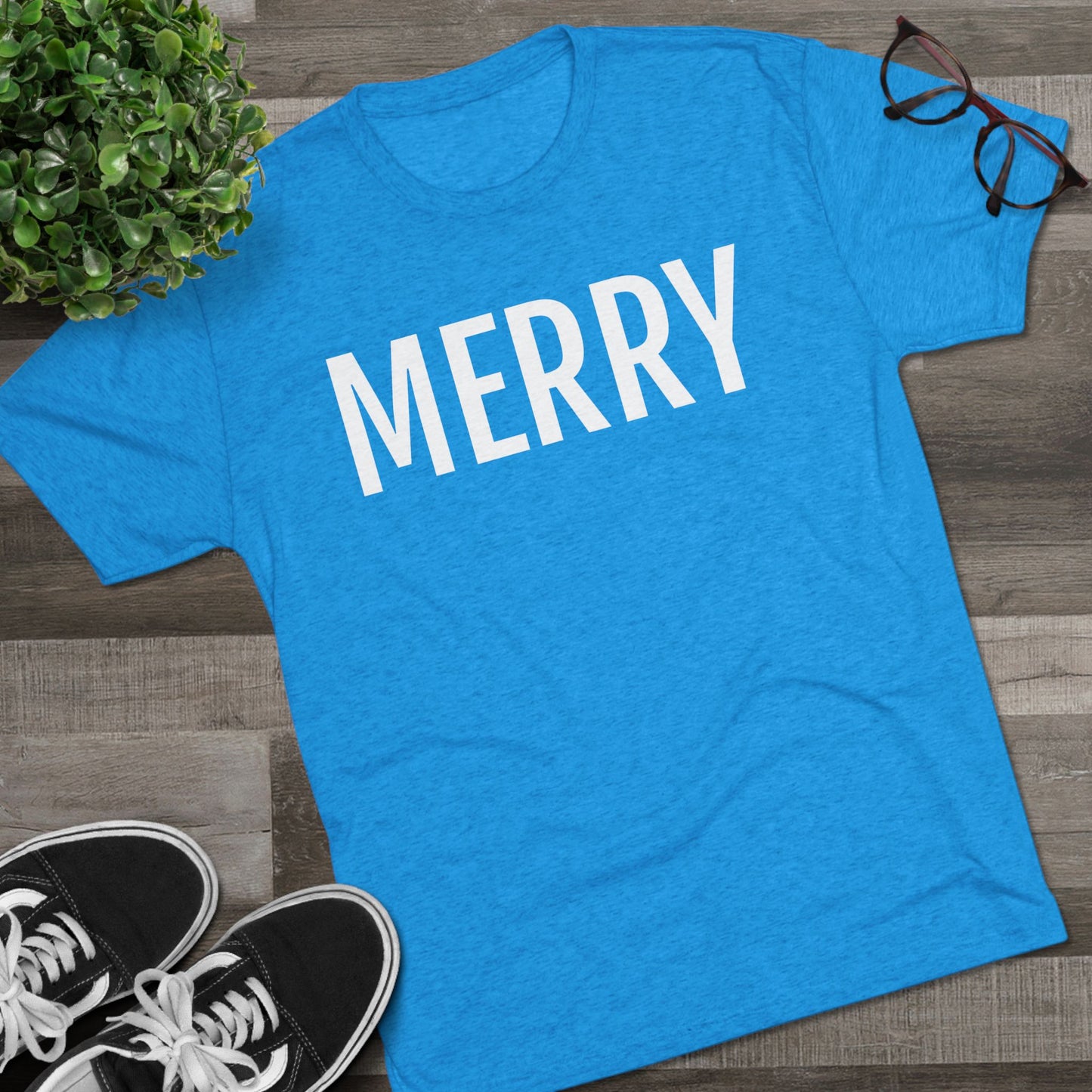 Unisex Tri-Blend Crew Tee - Merry