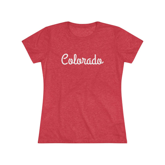 Women's Triblend Tee - Colorado