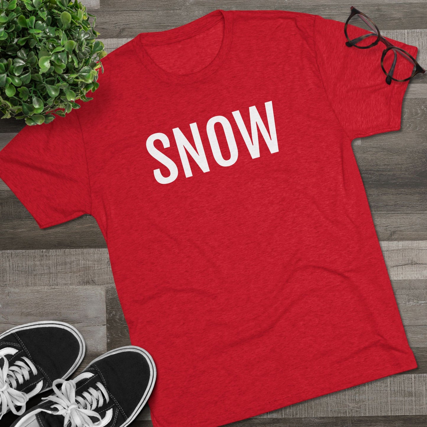 Unisex Tri-Blend Crew Tee - Snow