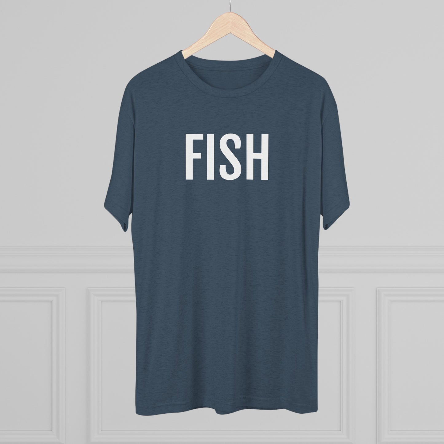 Unisex Tri-Blend Crew Tee - Fish