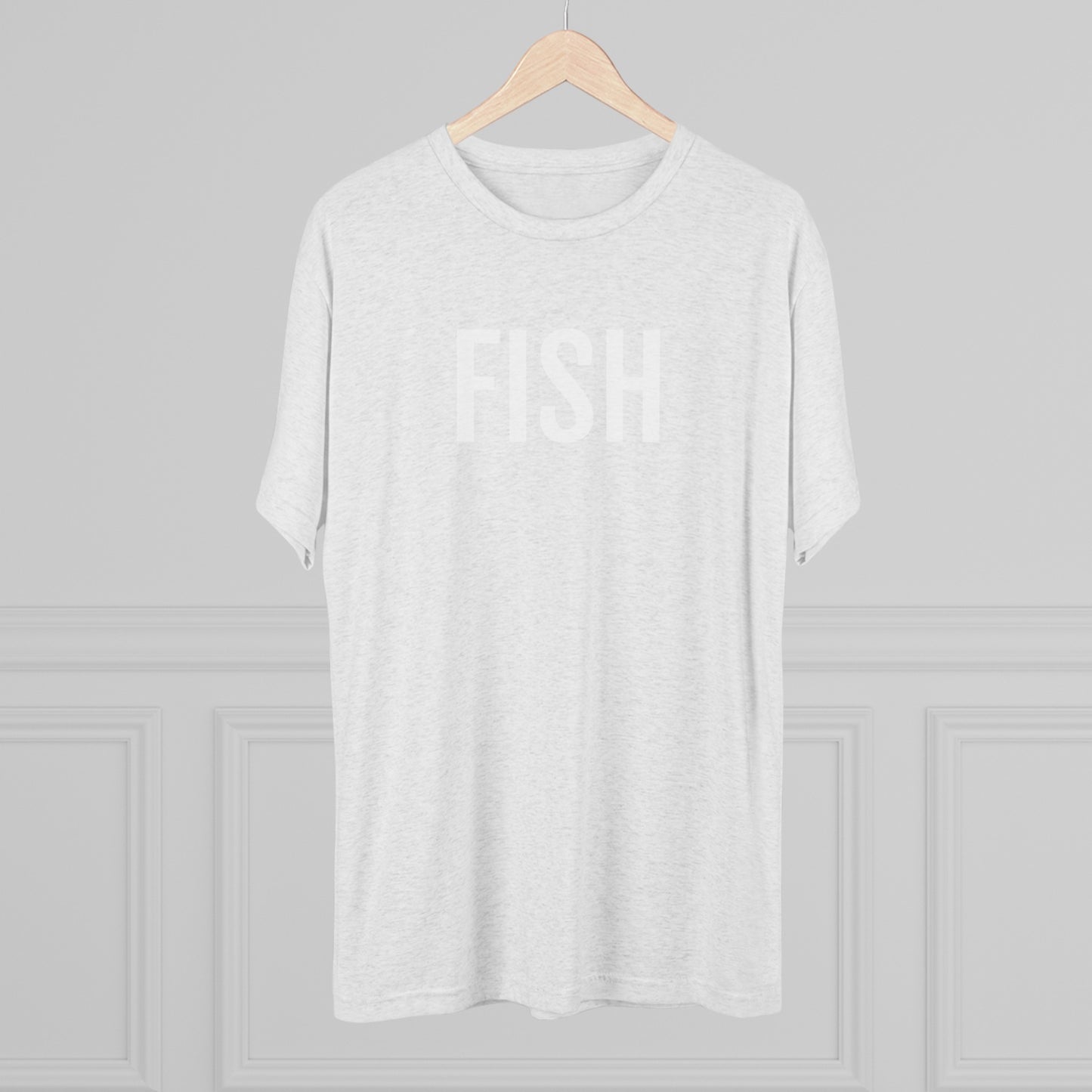 Unisex Tri-Blend Crew Tee - Fish