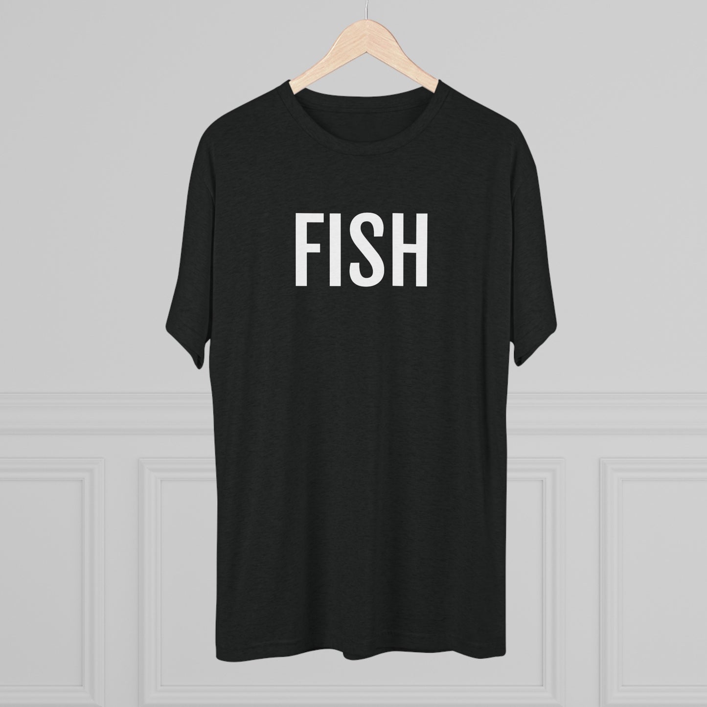 Unisex Tri-Blend Crew Tee - Fish