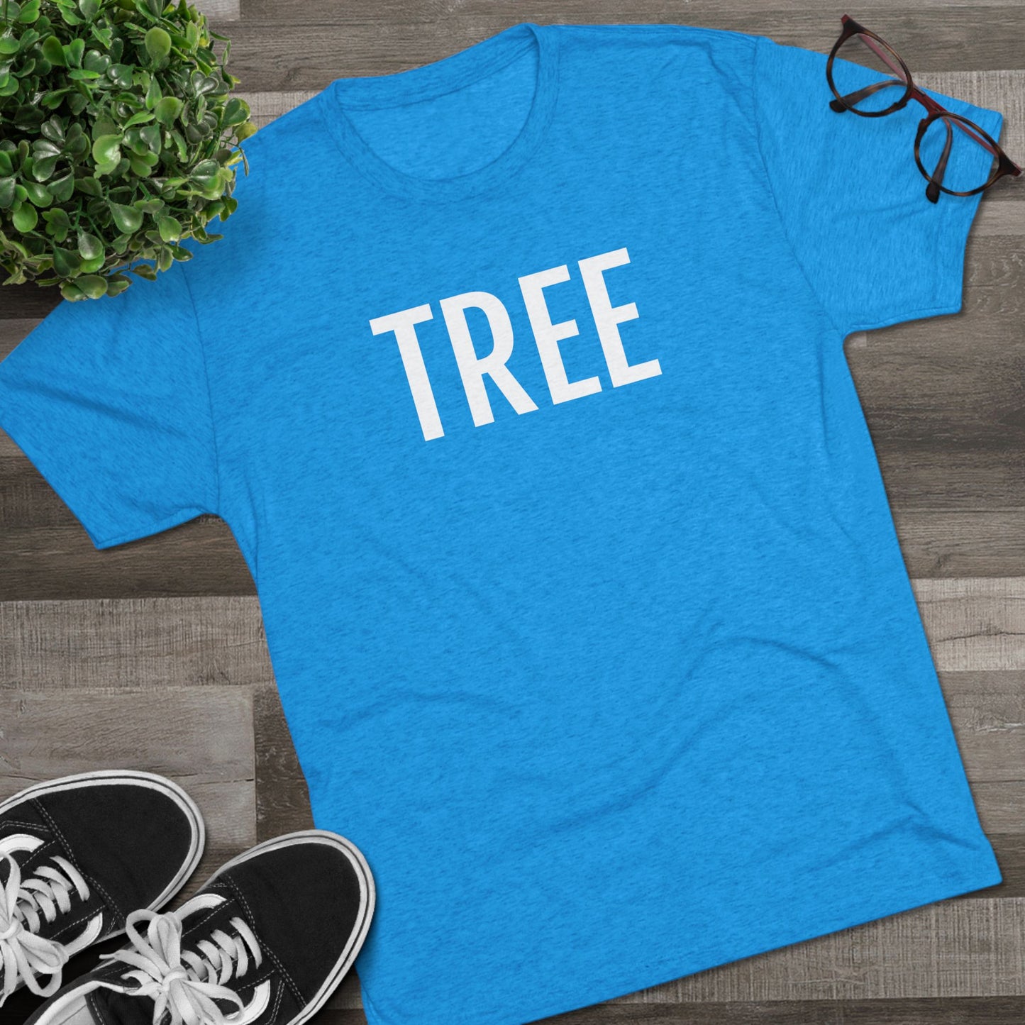 Unisex Tri-Blend Crew Tee - Tree