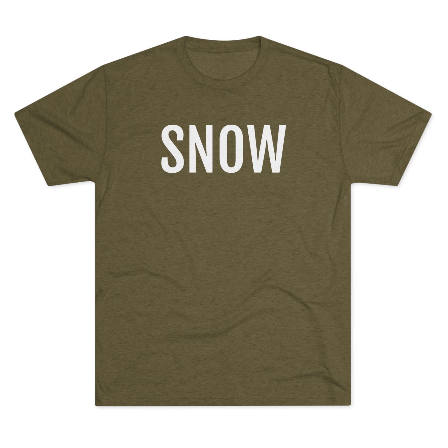 Unisex Tri-Blend Crew Tee - Snow