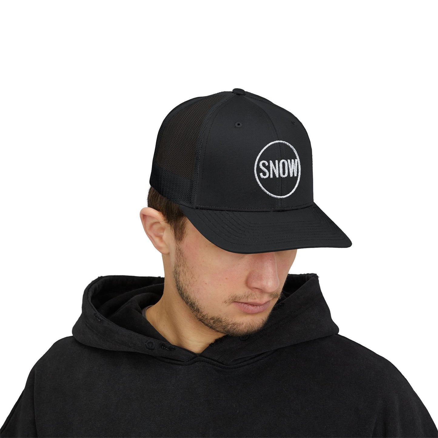 Snapback Trucker Cap - Snow