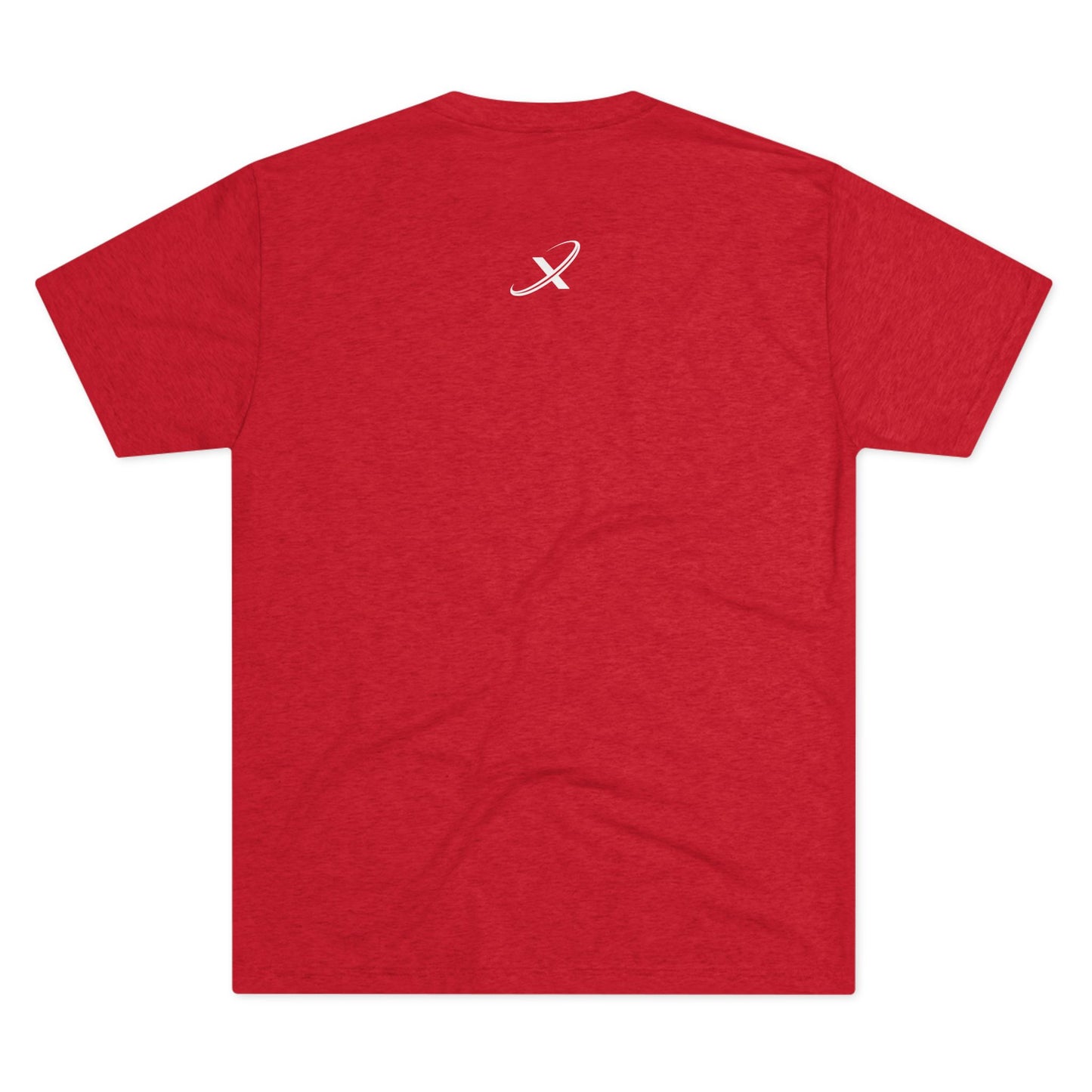 Unisex Tri-Blend Crew Tee - #kickaxis on front // small logo on back