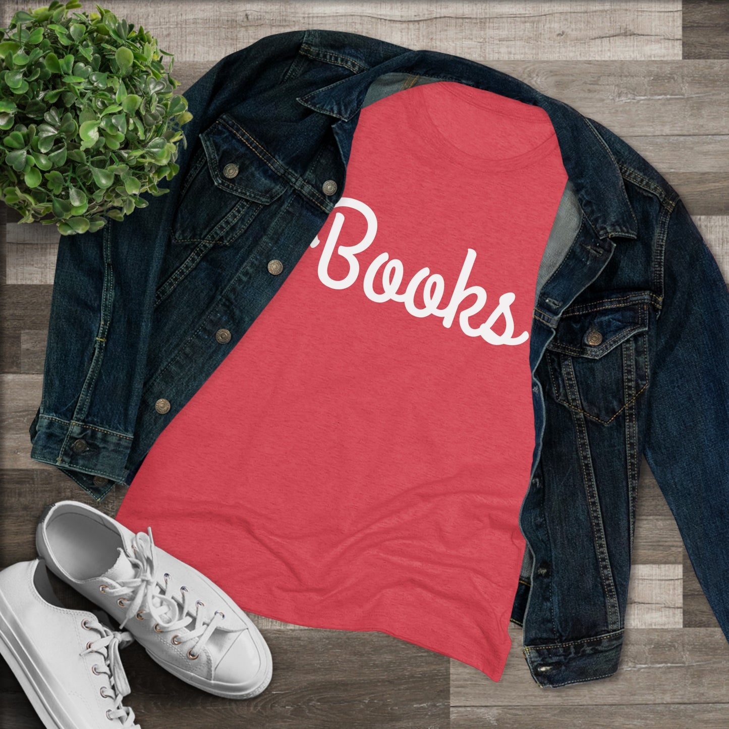 Women's Triblend Tee - Books