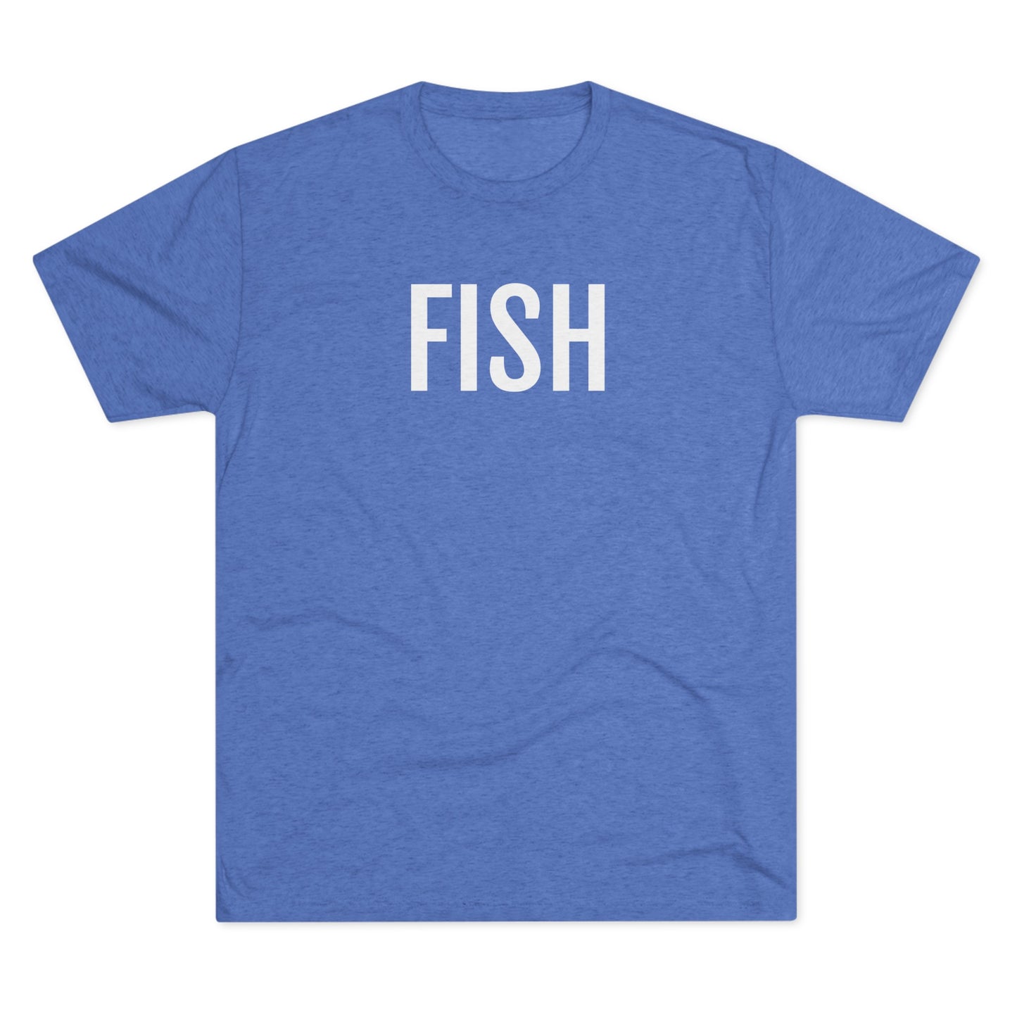 Unisex Tri-Blend Crew Tee - Fish