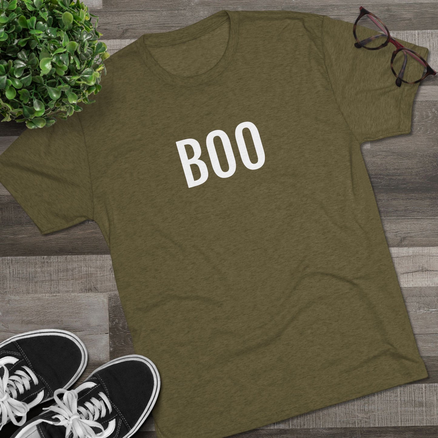 Unisex Tri-Blend Crew Tee - Boo