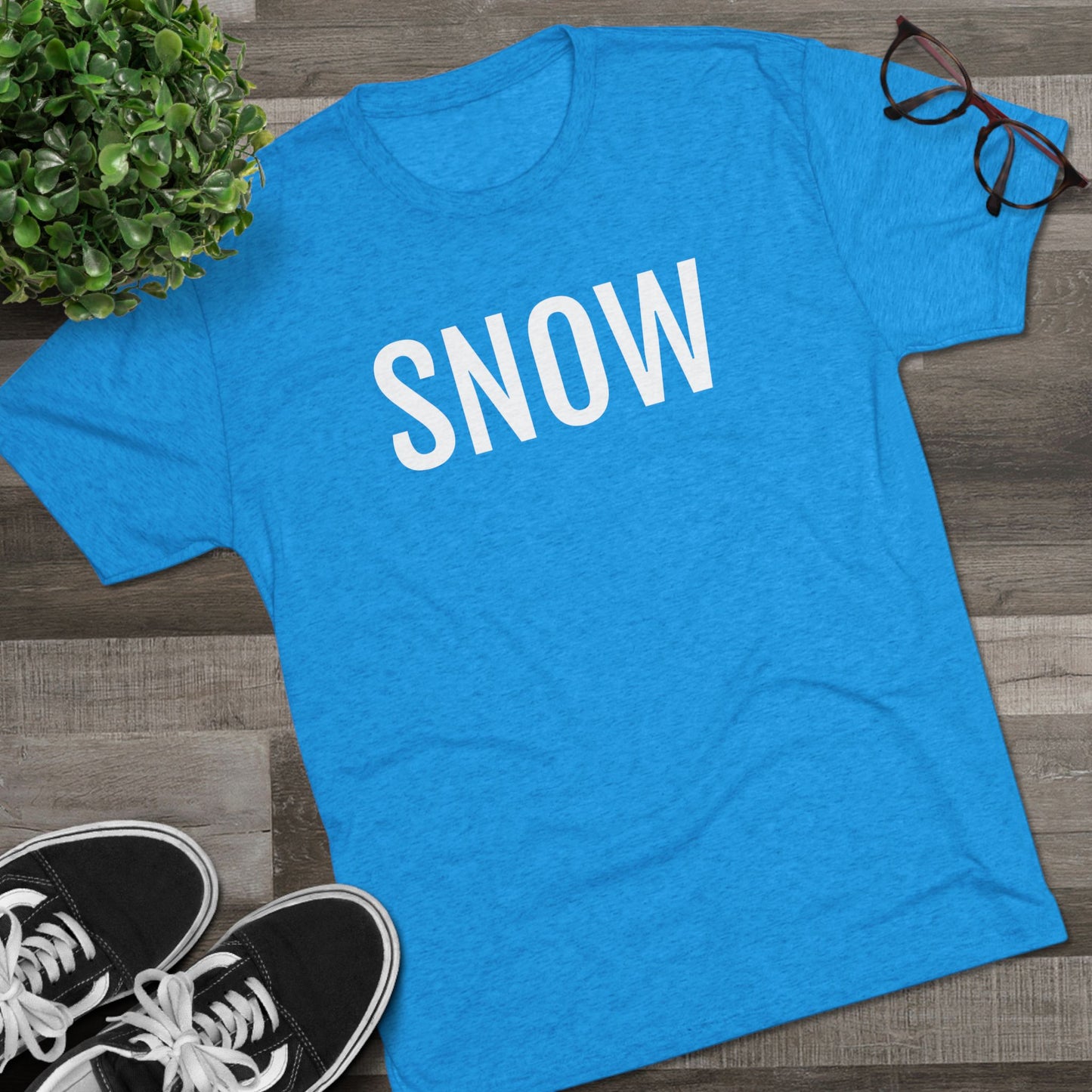 Unisex Tri-Blend Crew Tee - Snow