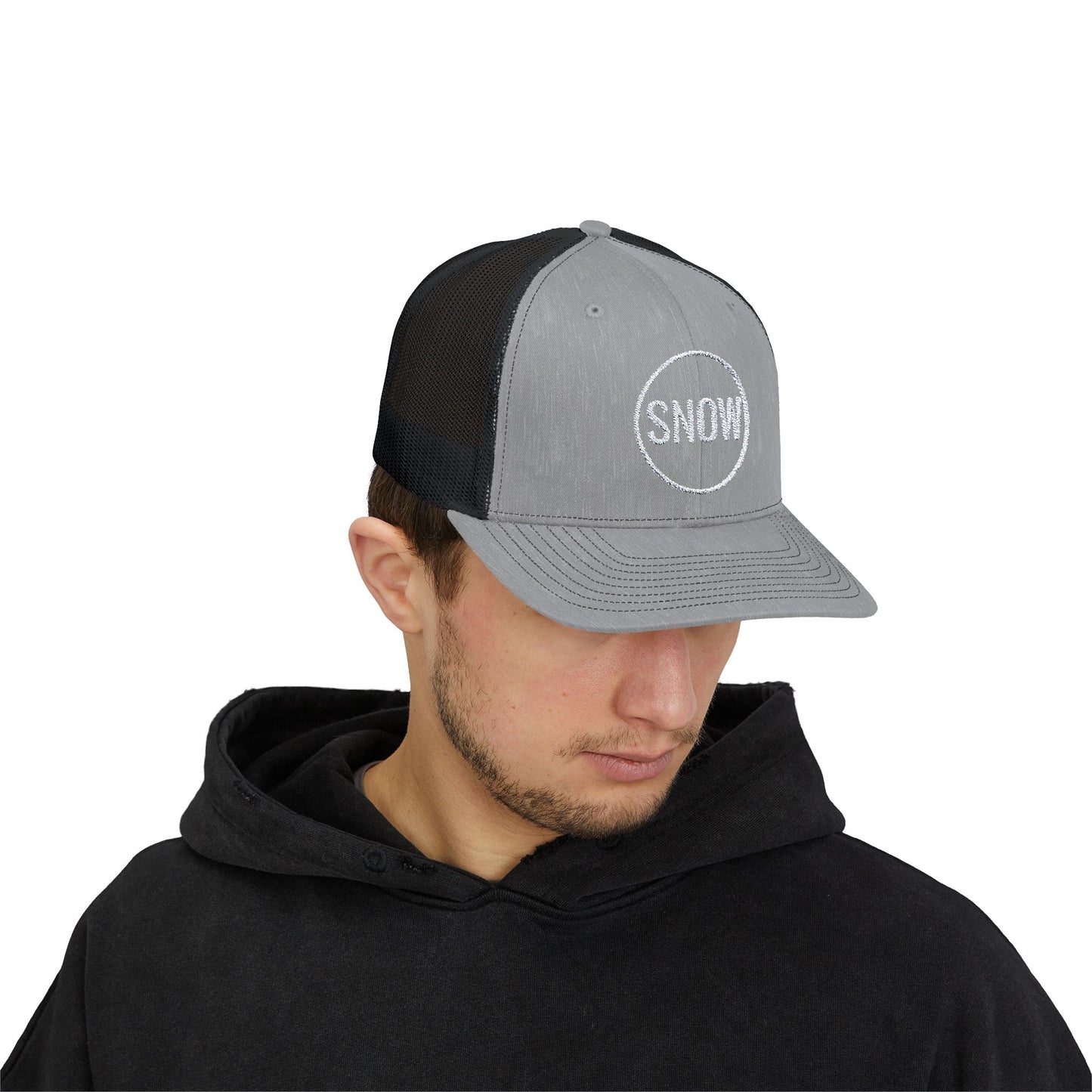 Snapback Trucker Cap - Snow