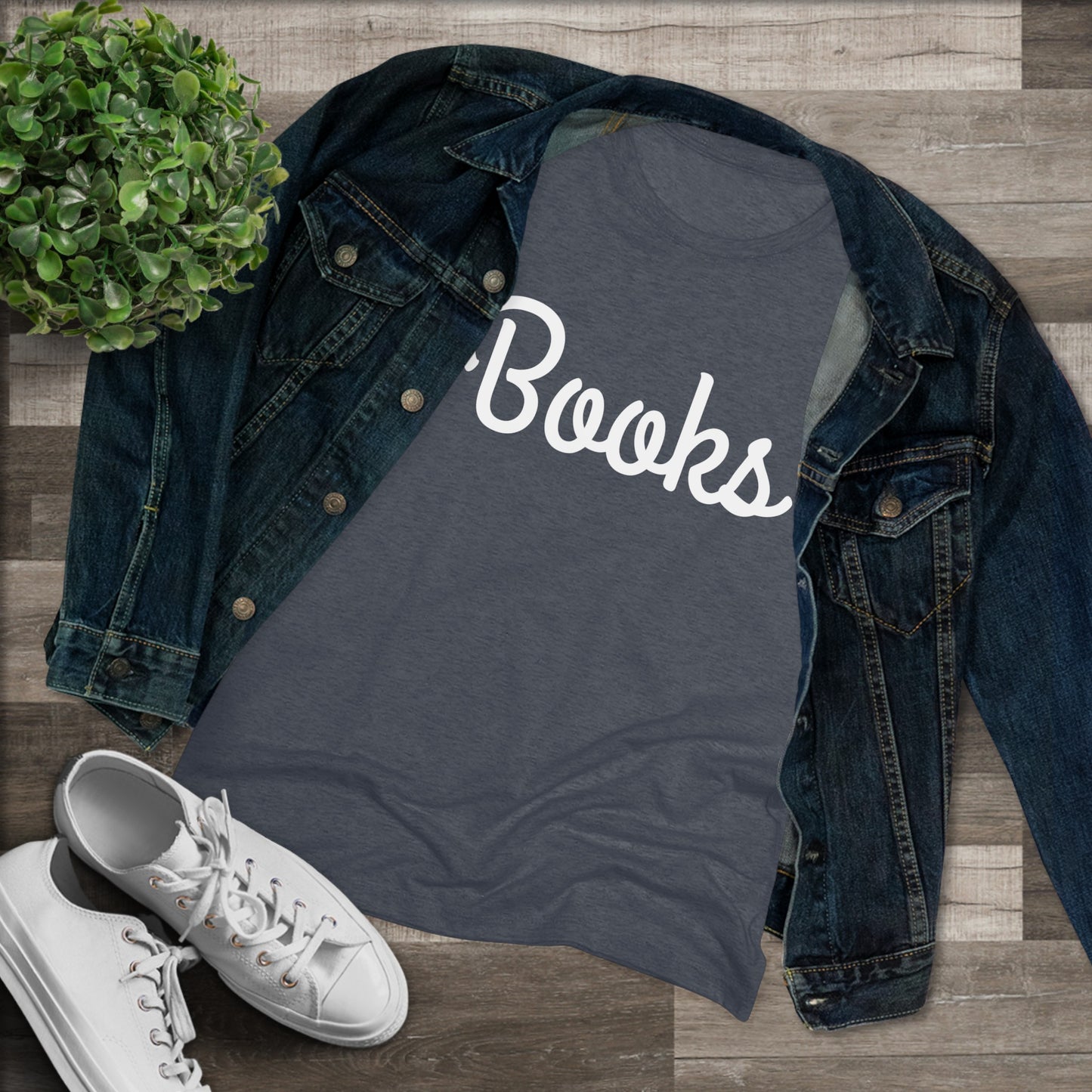 Women's Triblend Tee - Books