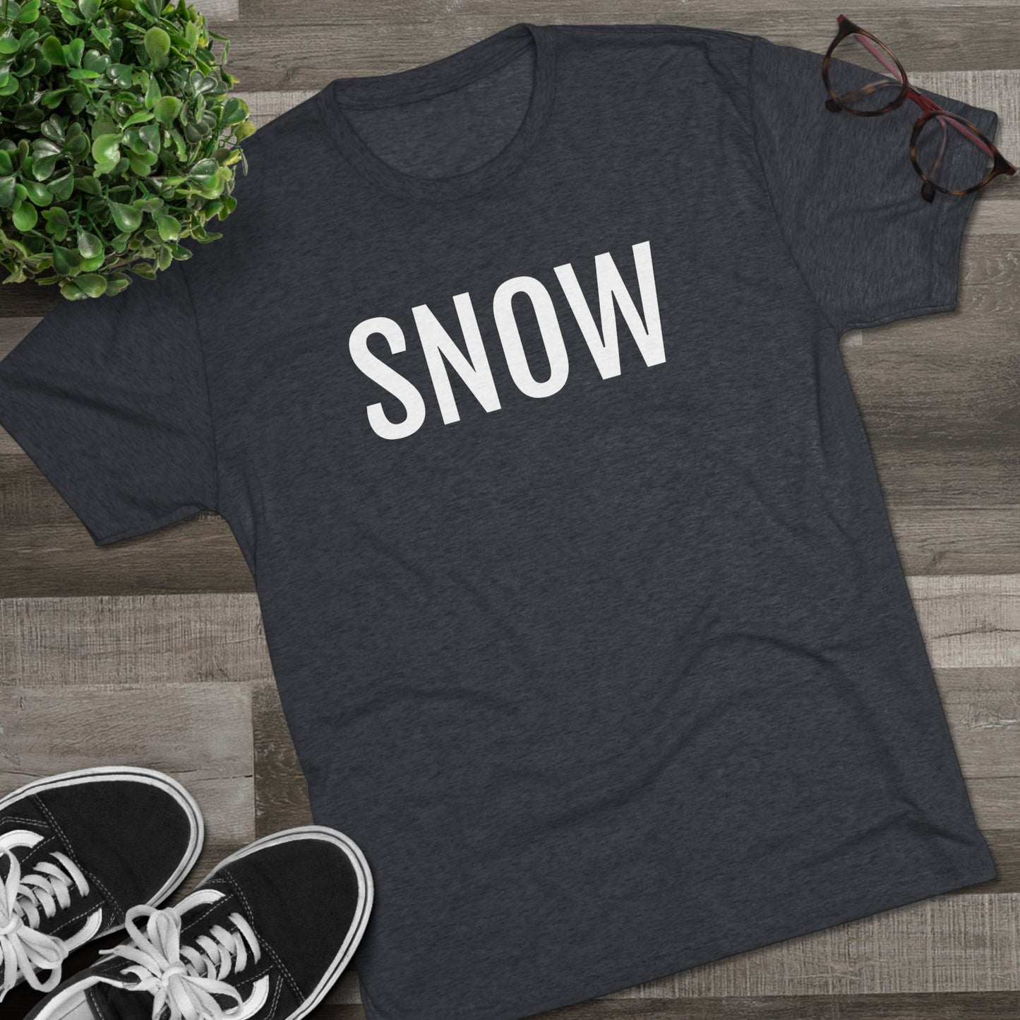 Unisex Tri-Blend Crew Tee - Snow