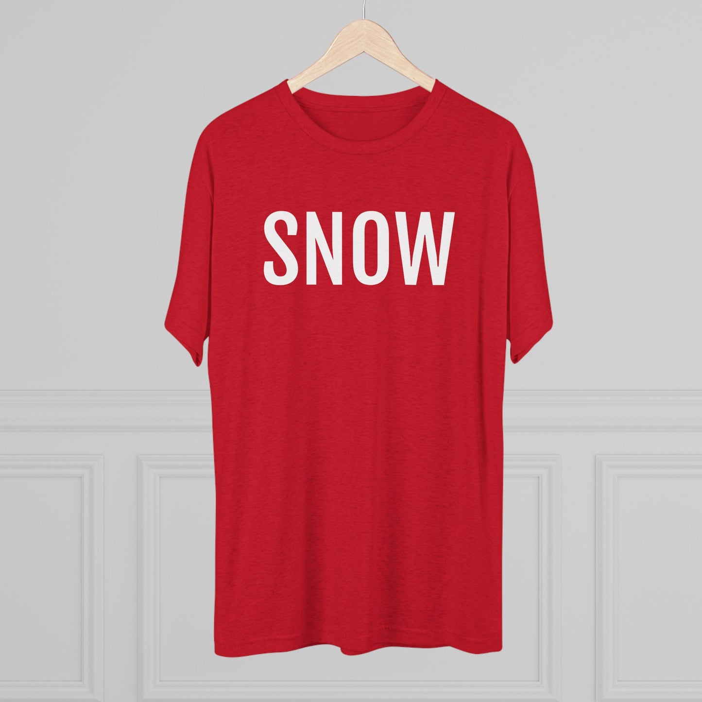 Unisex Tri-Blend Crew Tee - Snow