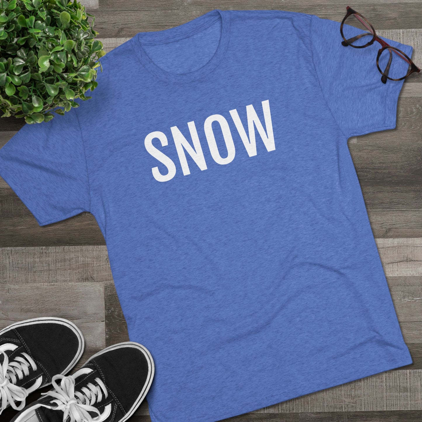 Unisex Tri-Blend Crew Tee - Snow