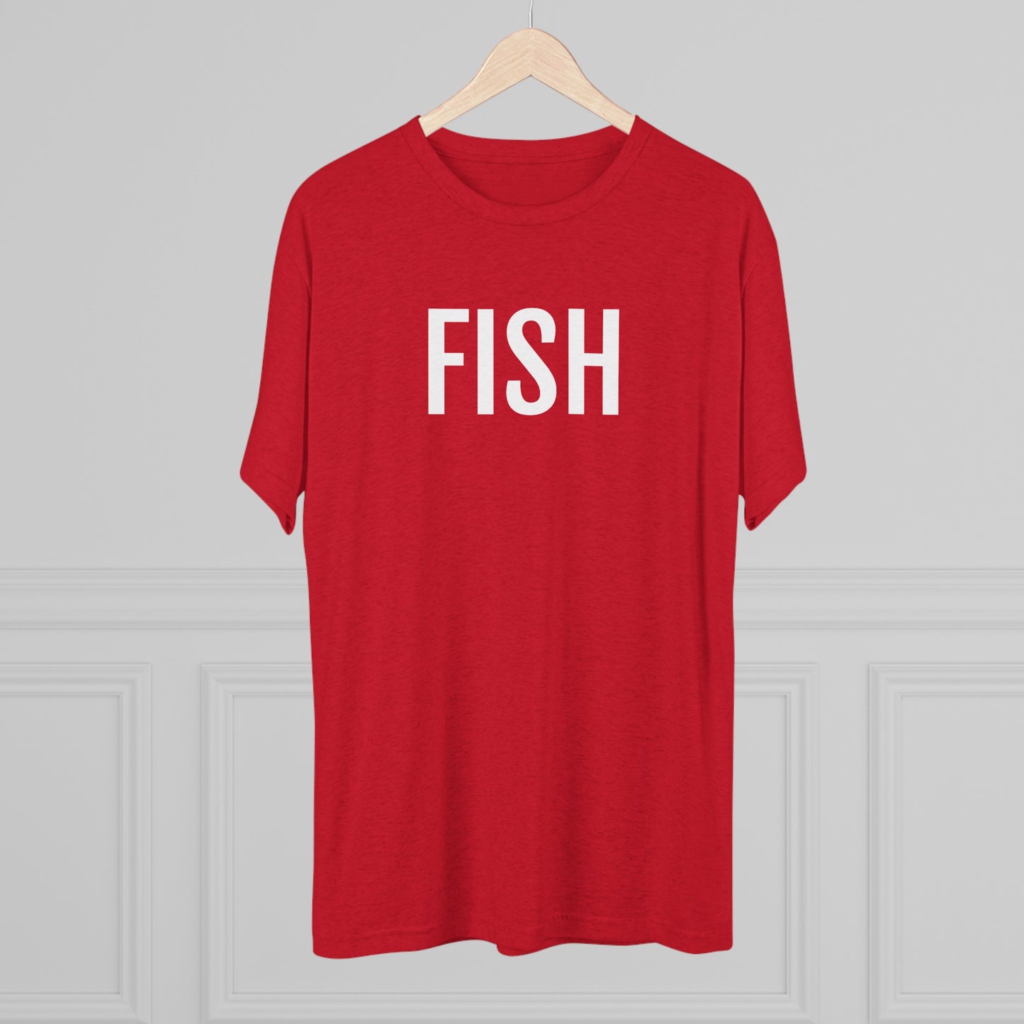 Unisex Tri-Blend Crew Tee - Fish
