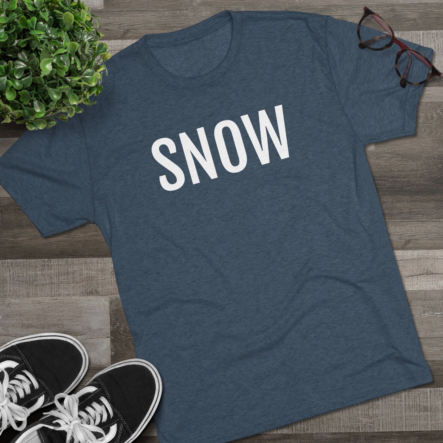 Unisex Tri-Blend Crew Tee - Snow