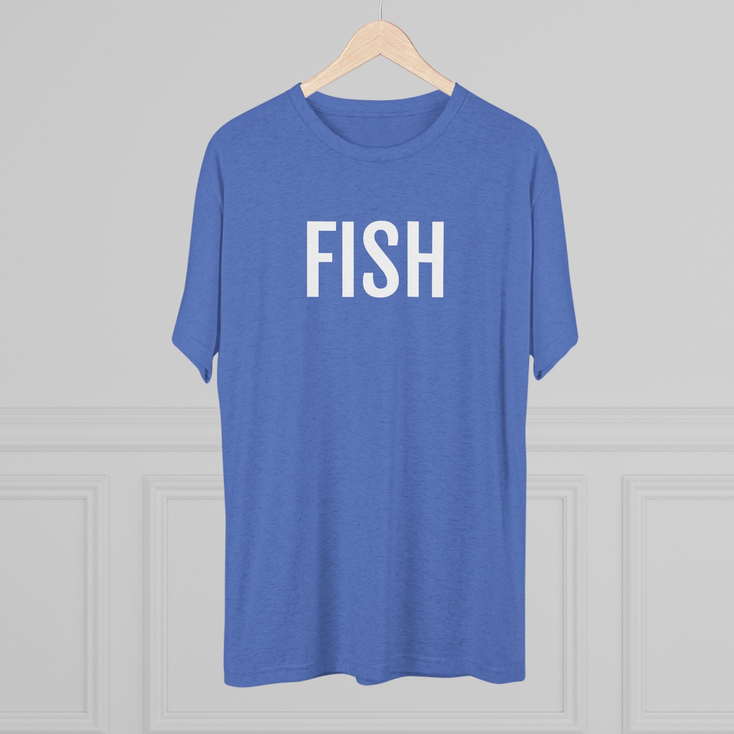 Unisex Tri-Blend Crew Tee - Fish