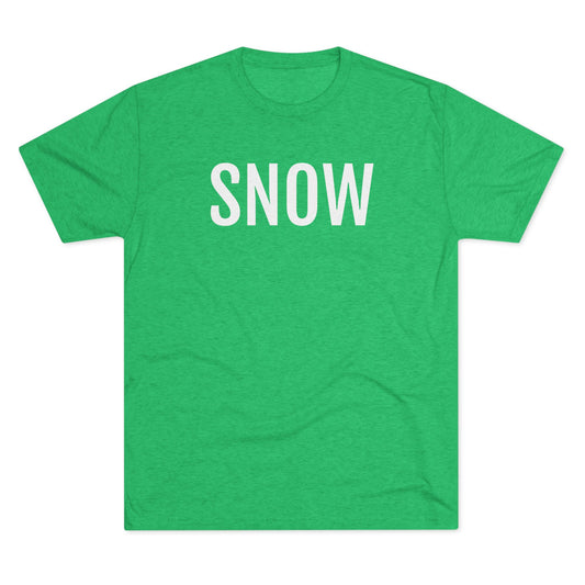Unisex Tri-Blend Crew Tee - Snow