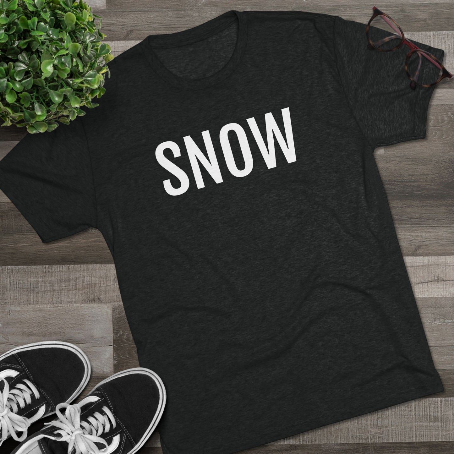 Unisex Tri-Blend Crew Tee - Snow