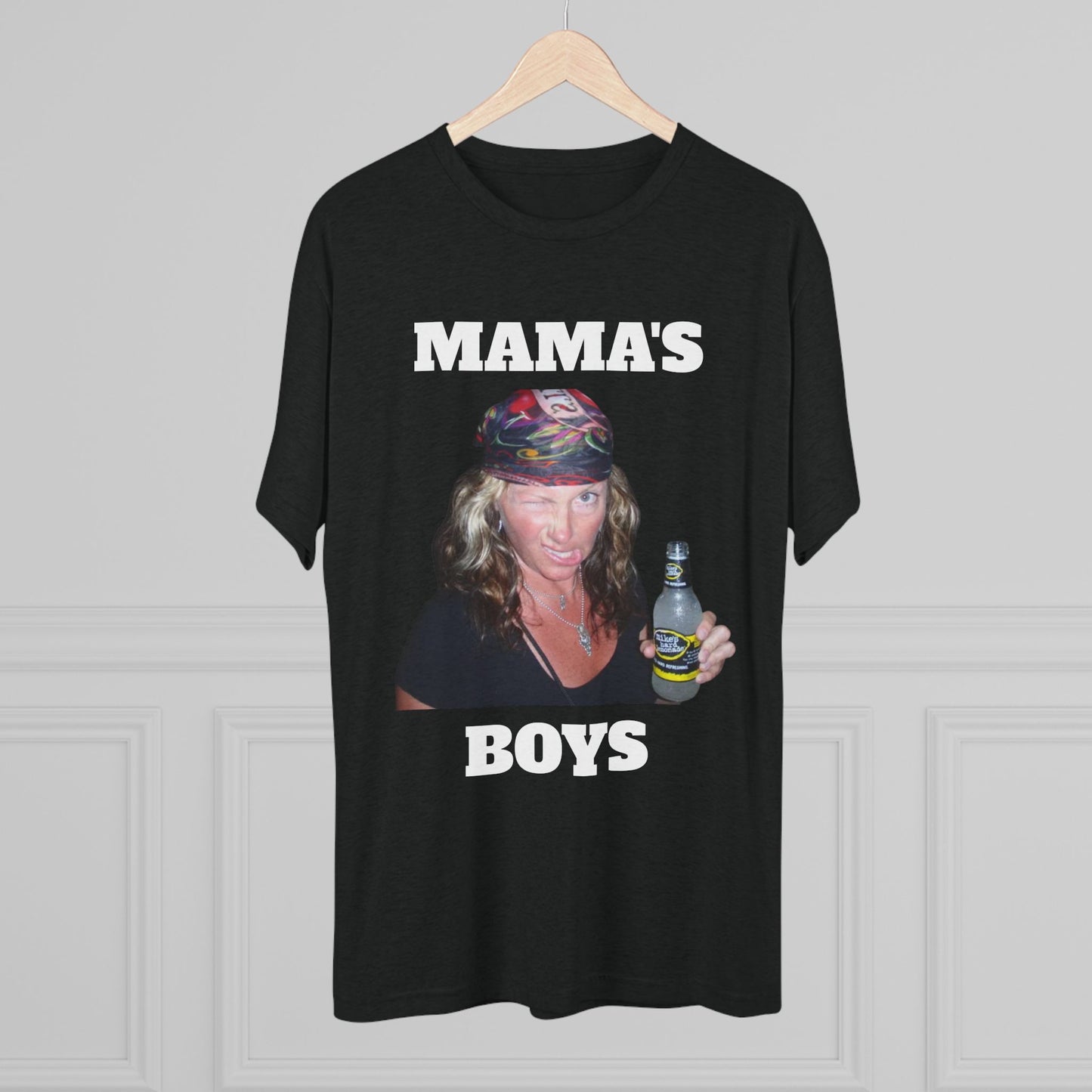 Unisex Tri-Blend Crew Tee - MAMA'S BOYS