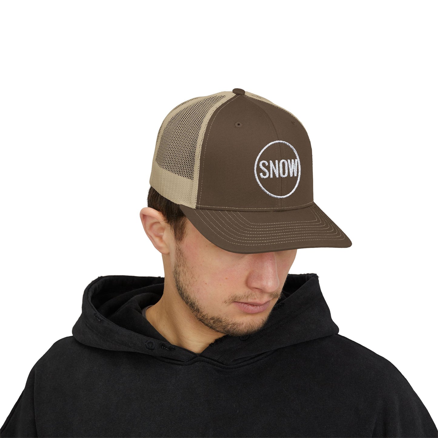 Snapback Trucker Cap - Snow