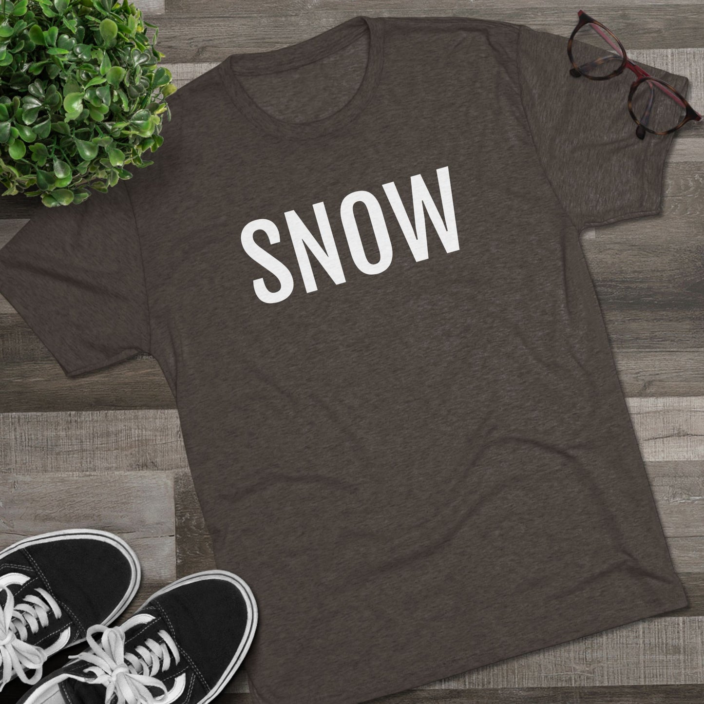 Unisex Tri-Blend Crew Tee - Snow