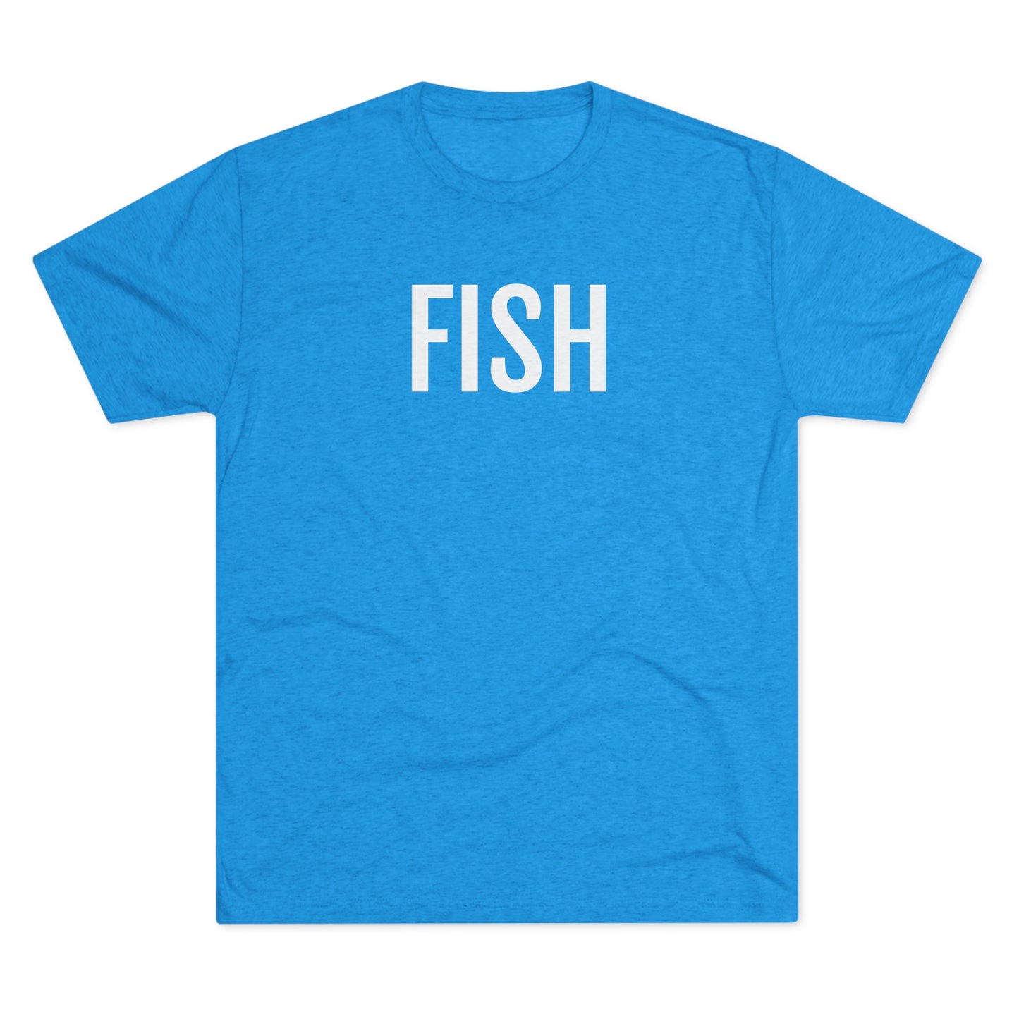 Unisex Tri-Blend Crew Tee - Fish