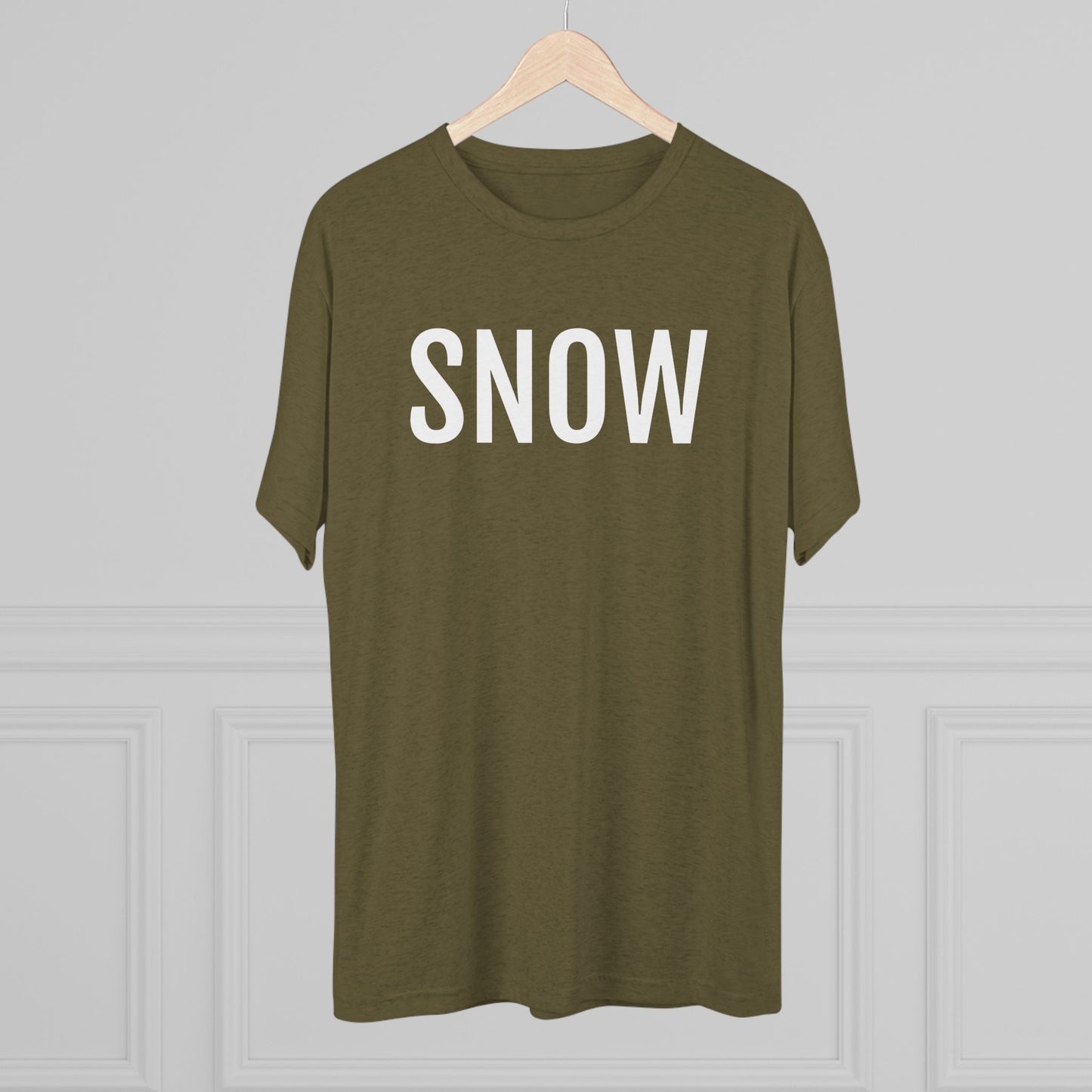Unisex Tri-Blend Crew Tee - Snow