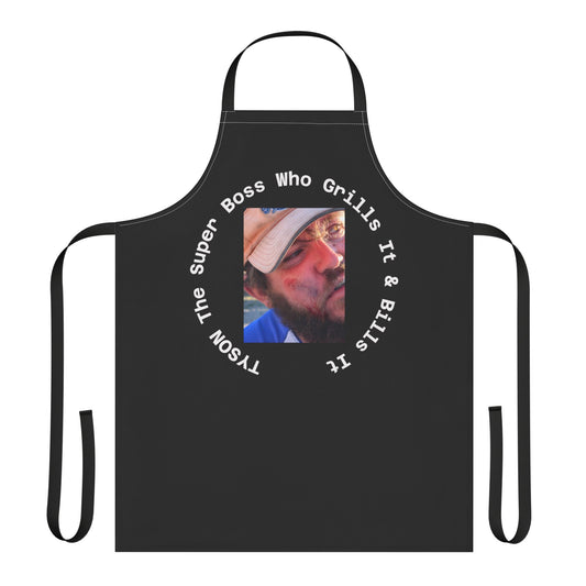 Personalized (Tyson) BBQ Apron for Grill Masters, Perfect Gift for Fathers Day, Cooking Enthusiasts, Outdoor Parties, Birthdays
