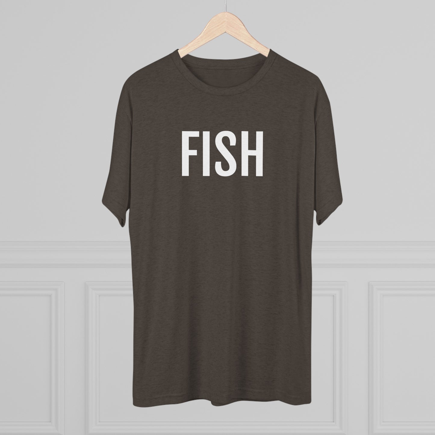 Unisex Tri-Blend Crew Tee - Fish
