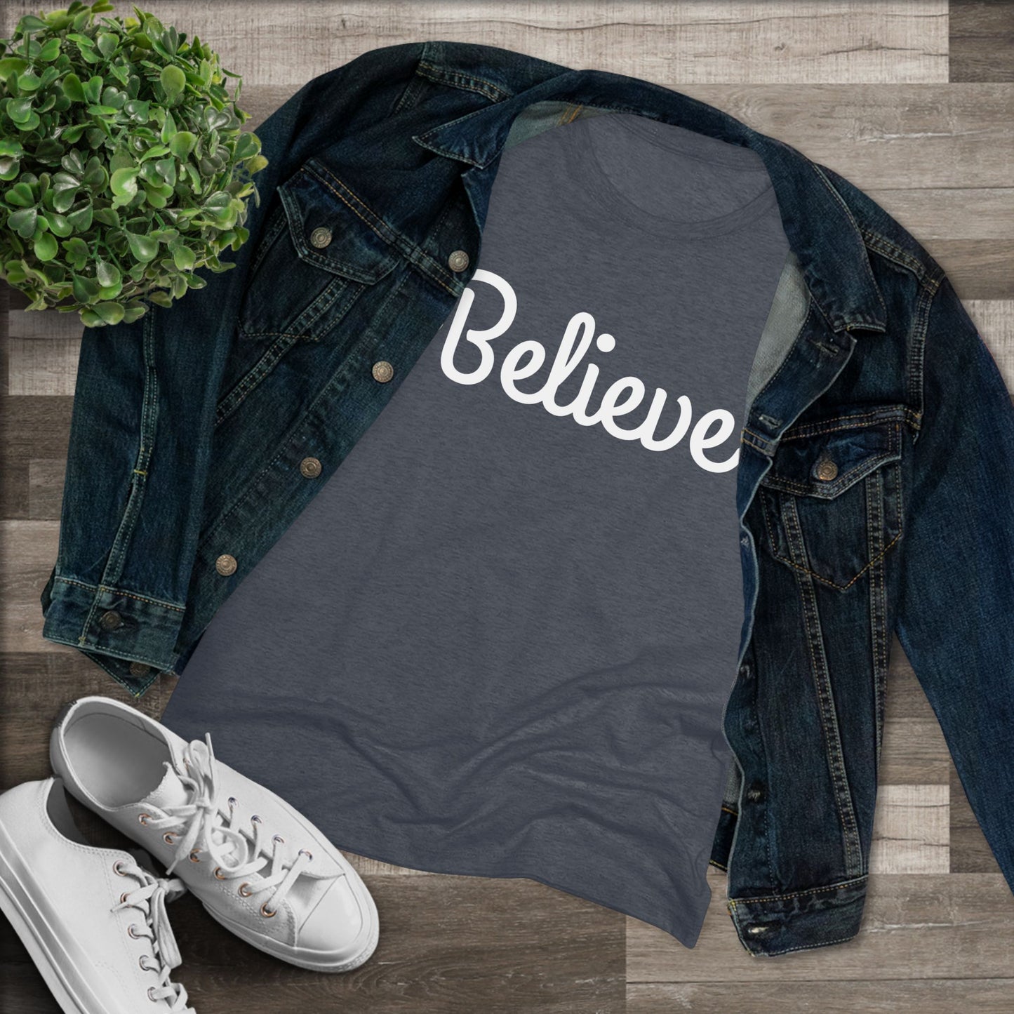 Women's Triblend Tee - Believe